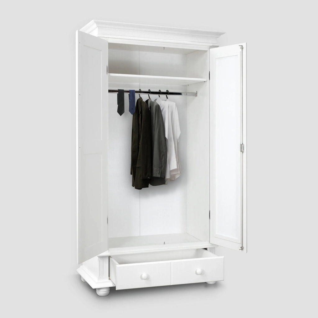 London 2-Door Wardrobe with Drawers