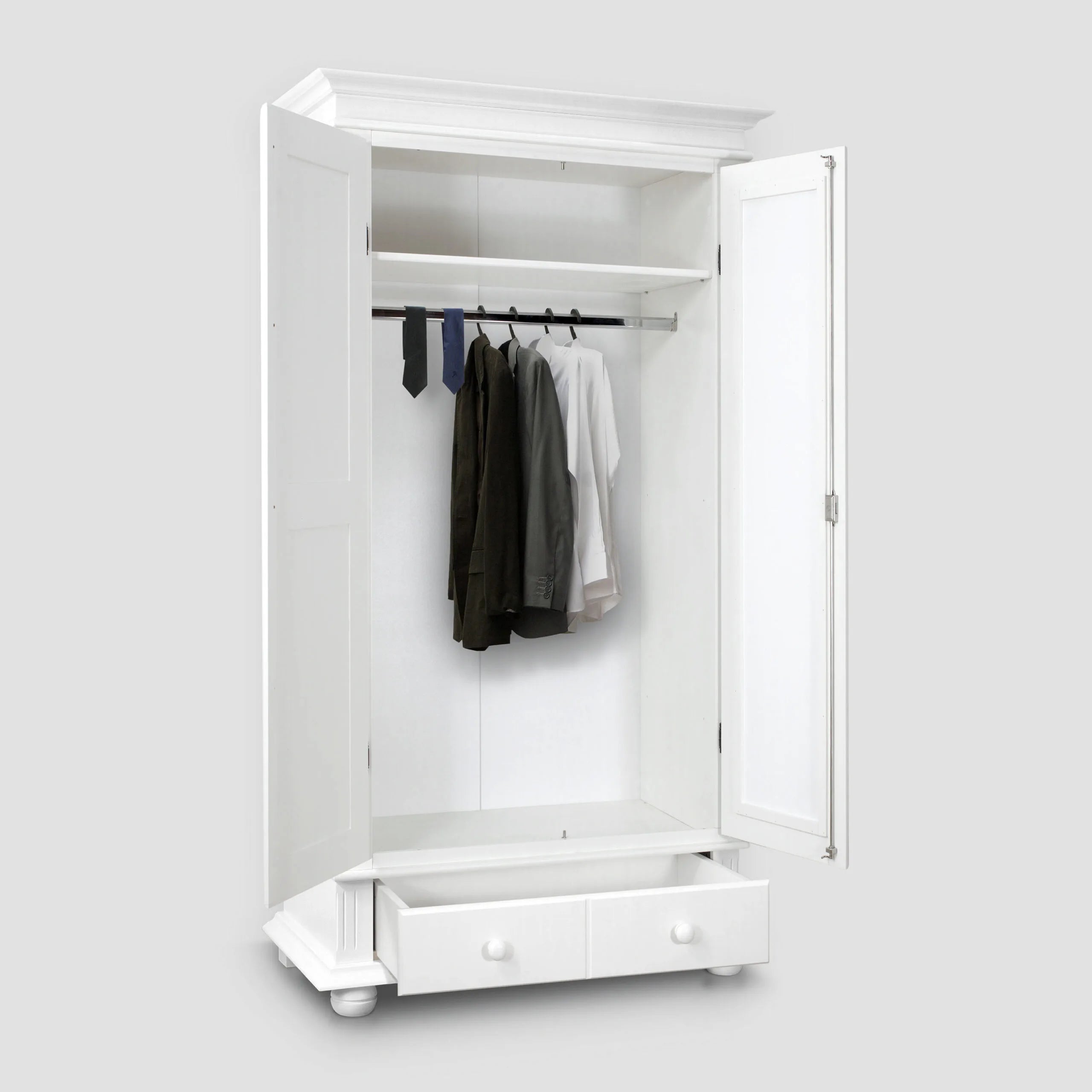 London 2-Door Wardrobe with Drawers