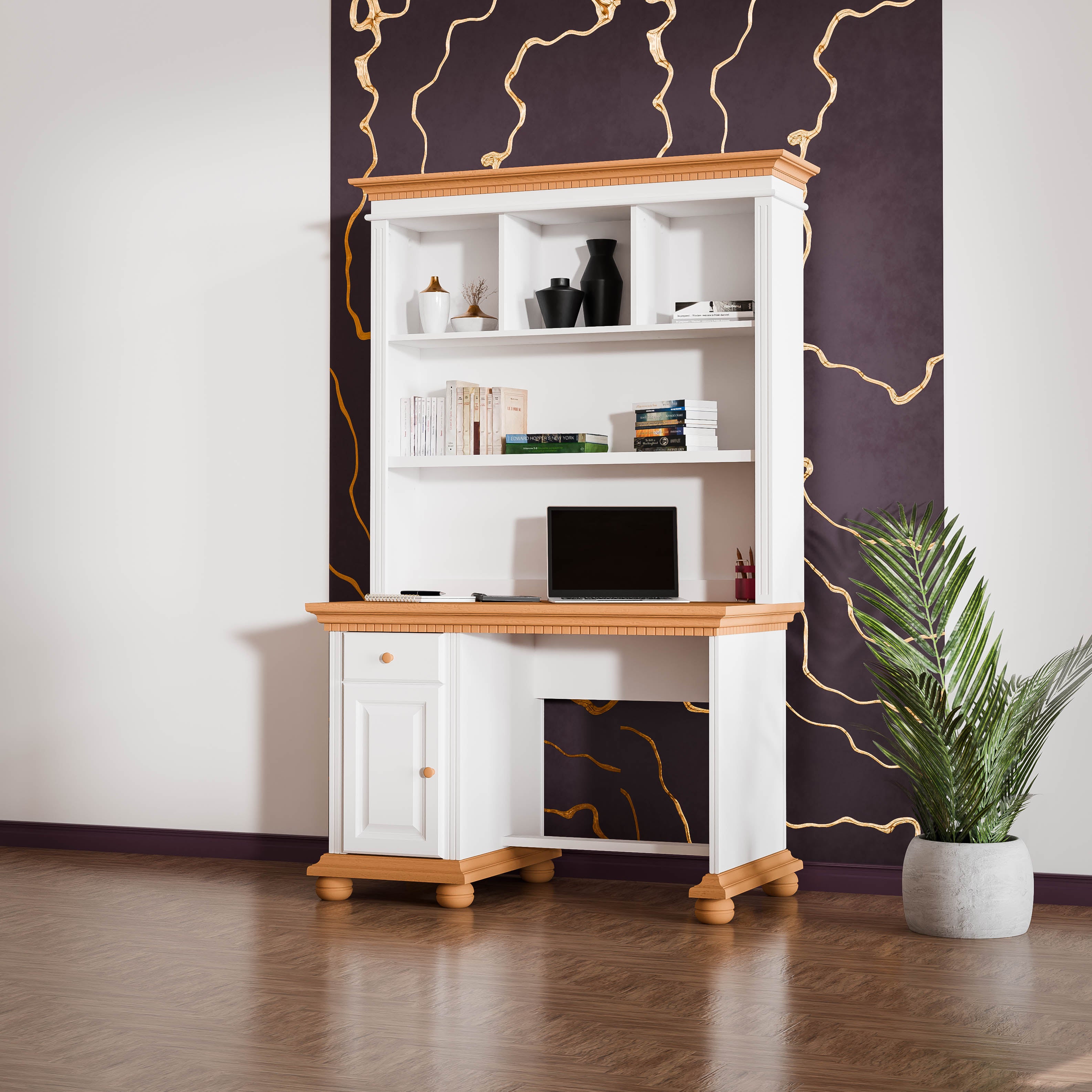 London Single Hutch Desk