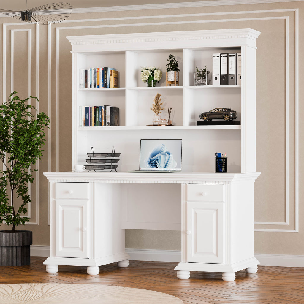London Double Hutch Desk