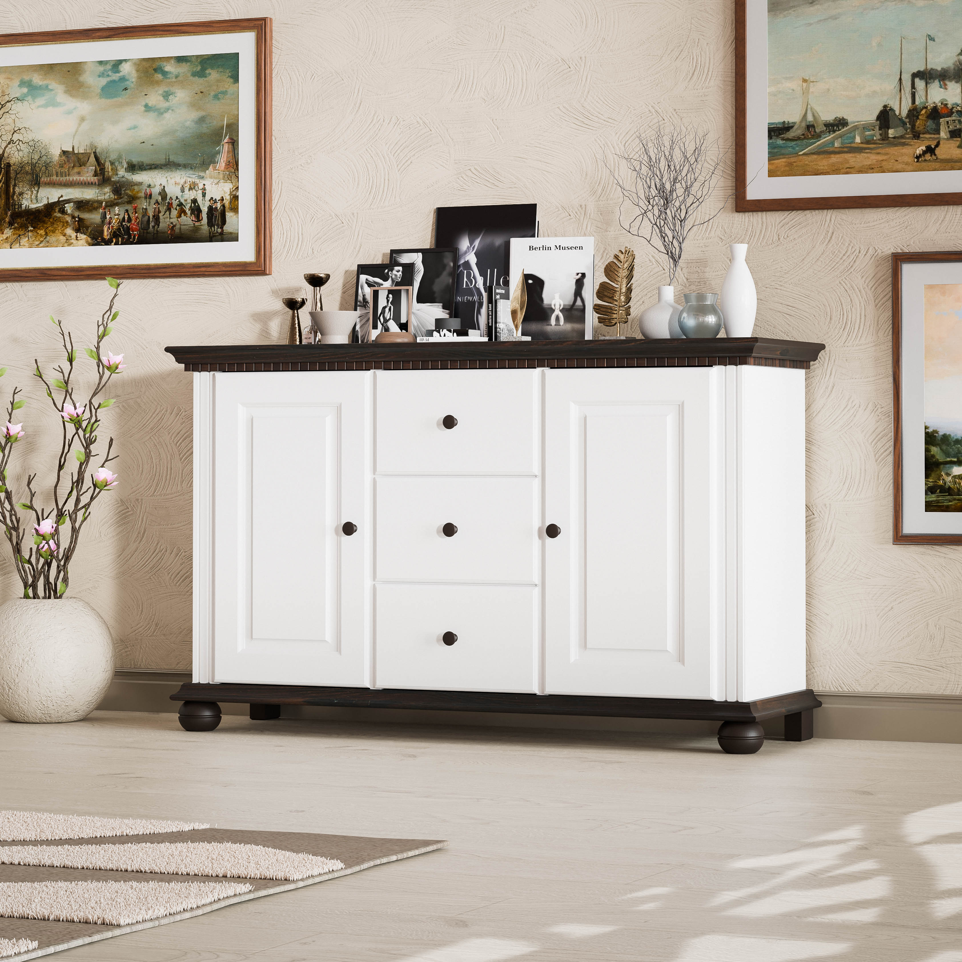 London  Sideboard 2-Door & 3-Drawer