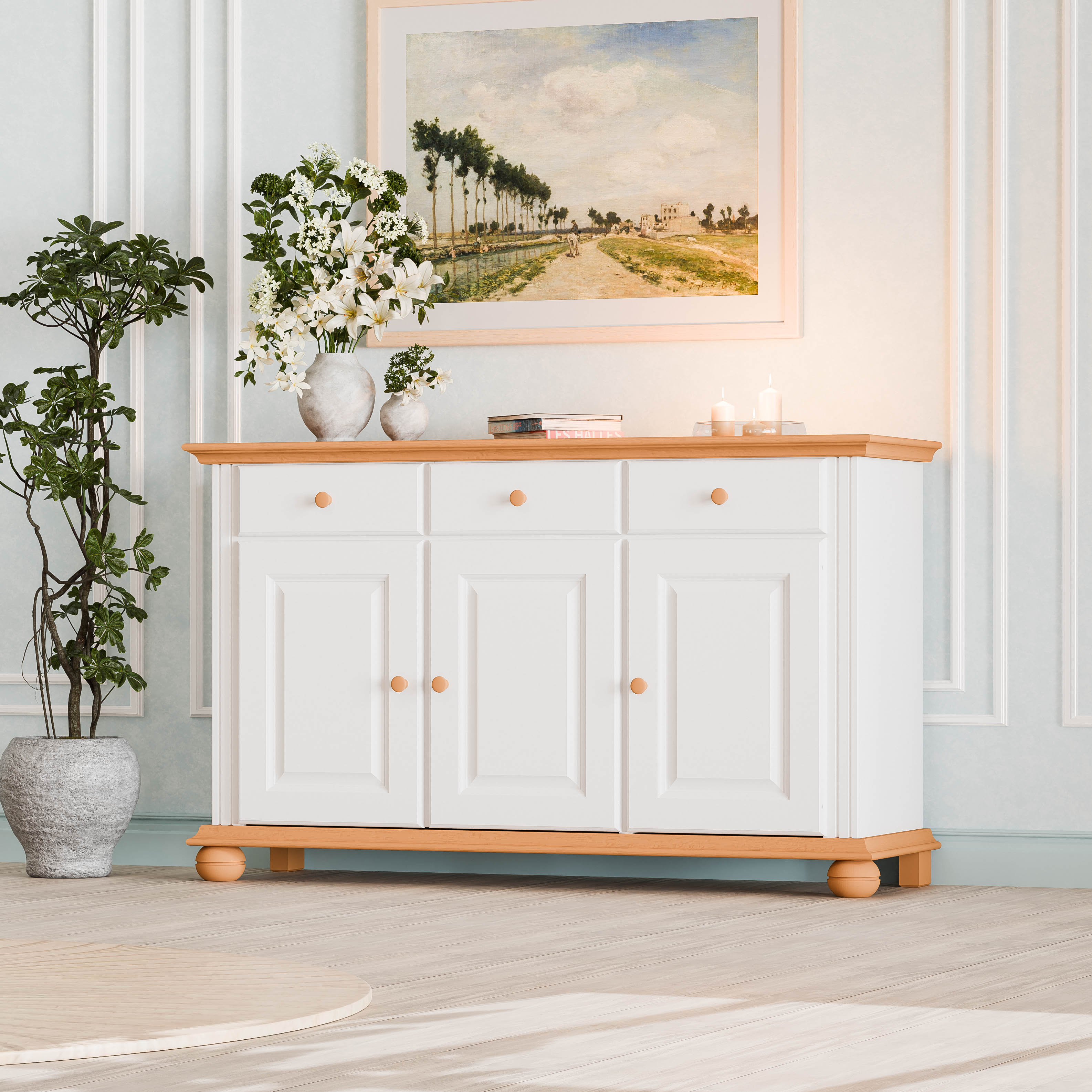 Oxford Sideboard 3-Door & 3-Drawer