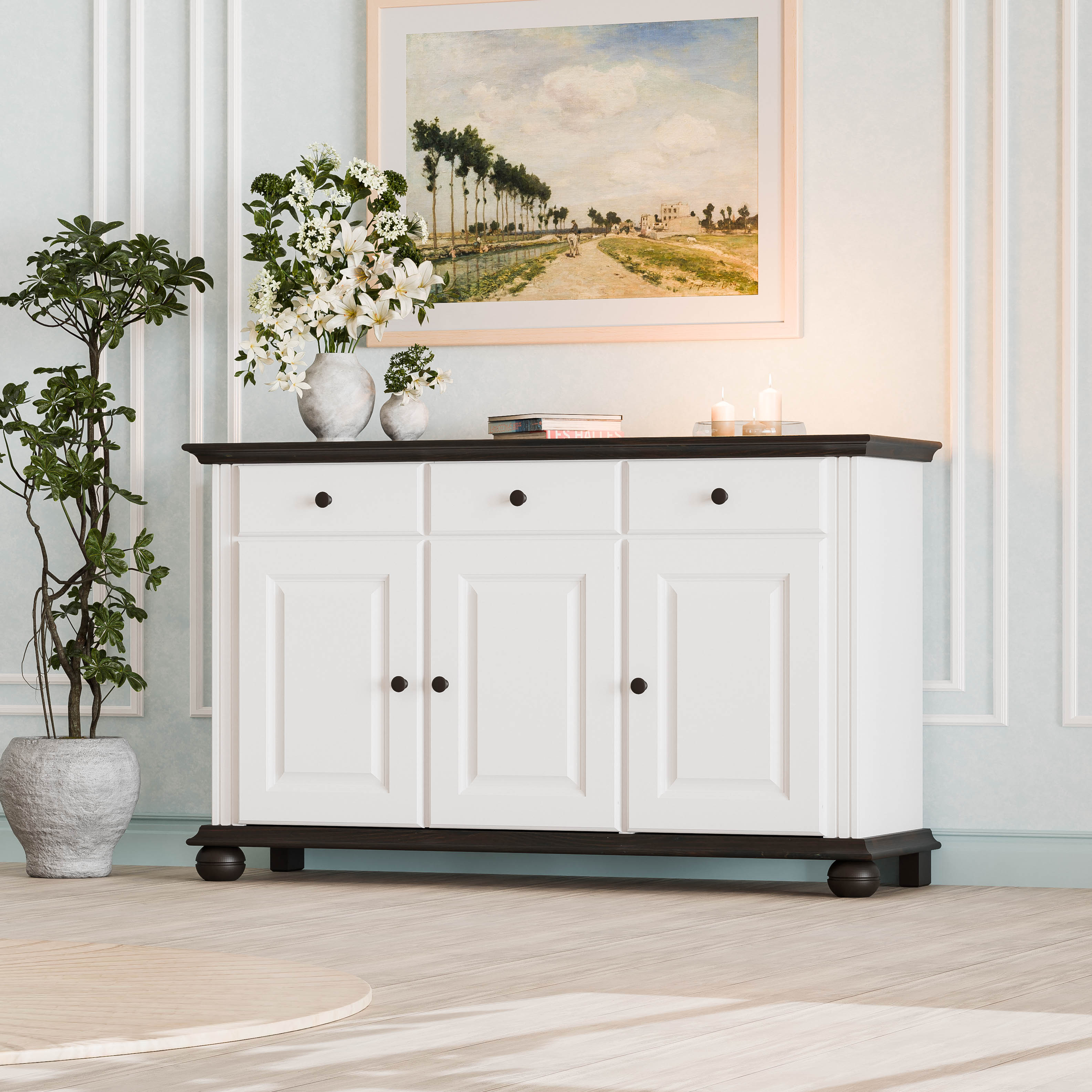 Oxford Sideboard 3-Door & 3-Drawer