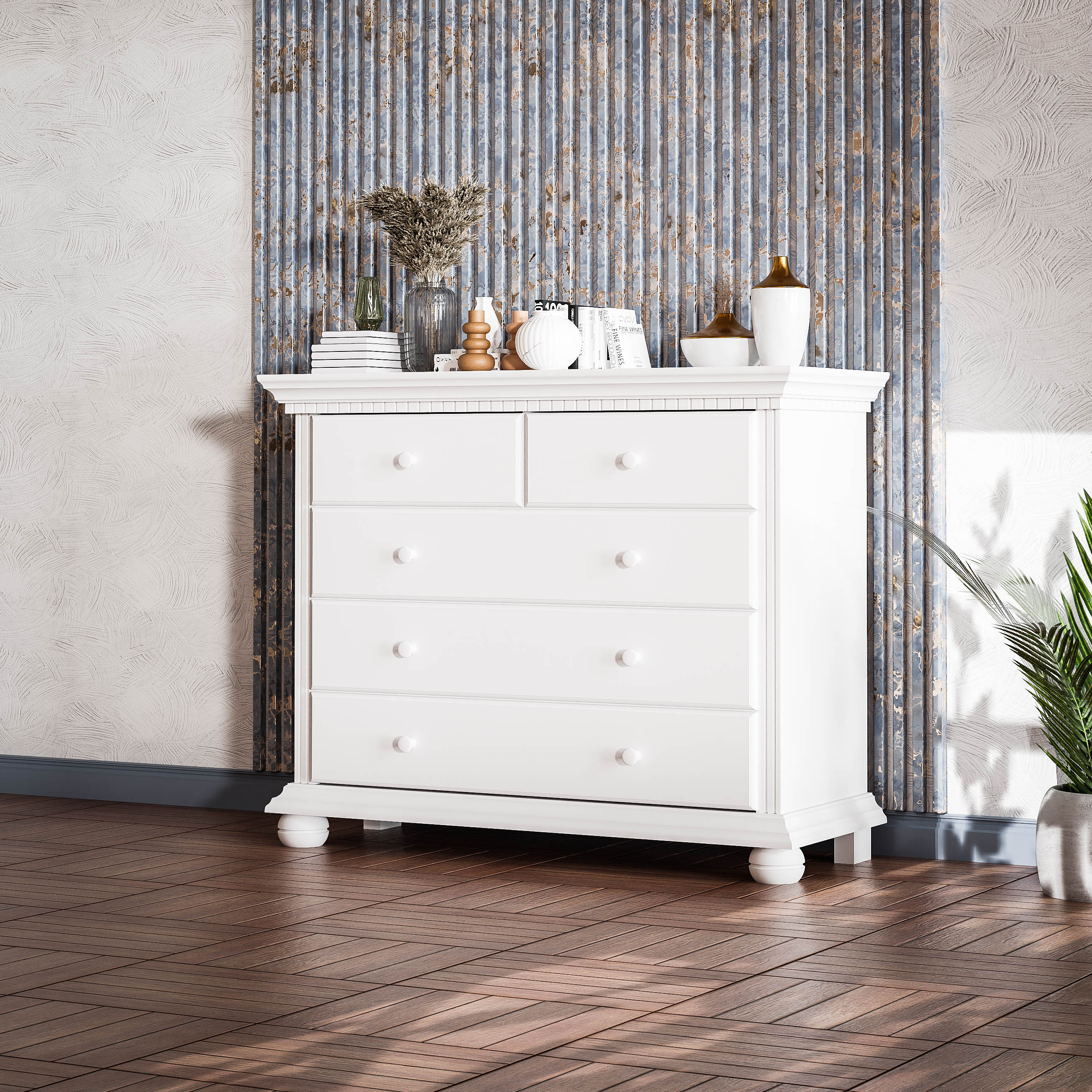 London 5-Drawer Chest of Drawers