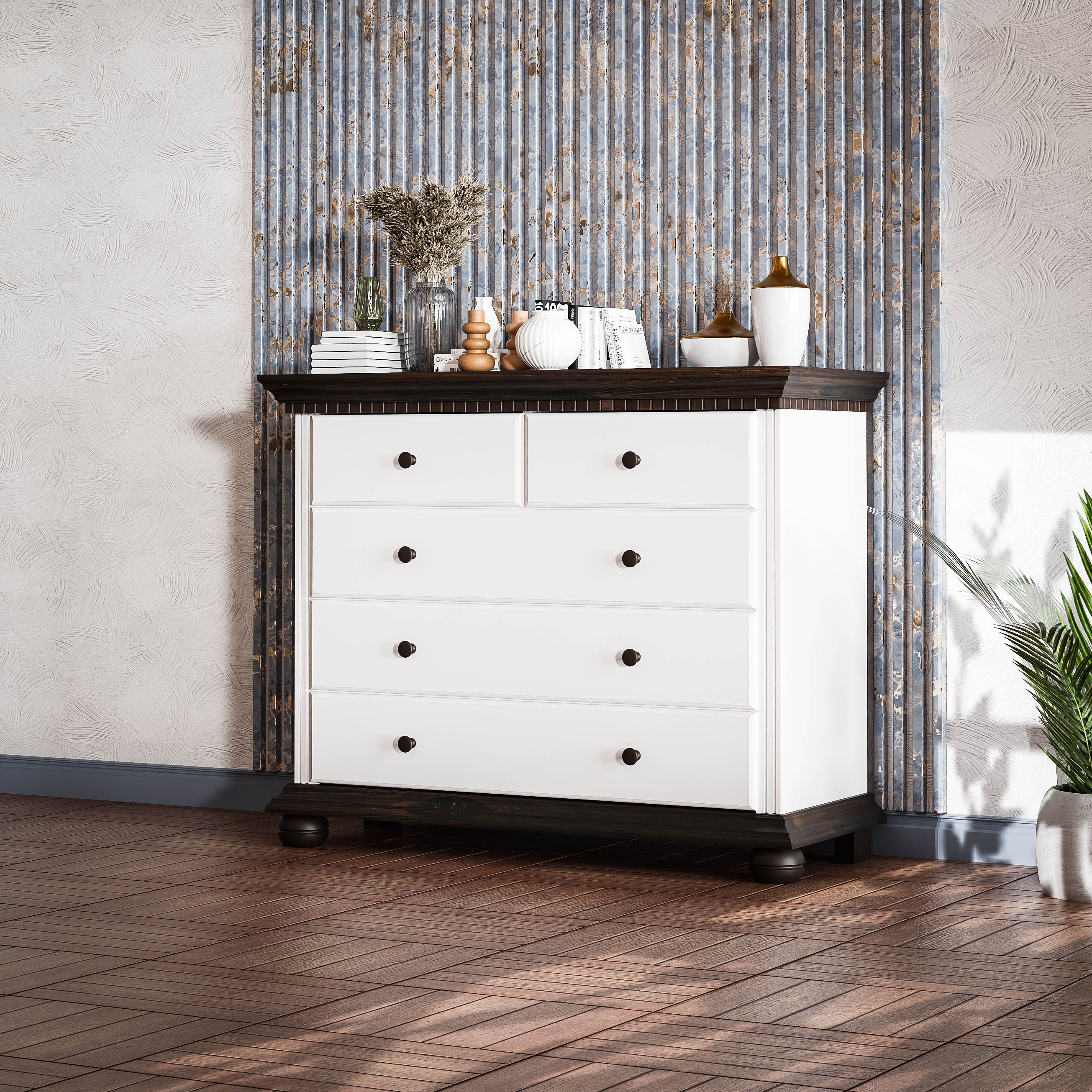 London 5-Drawer Chest of Drawers
