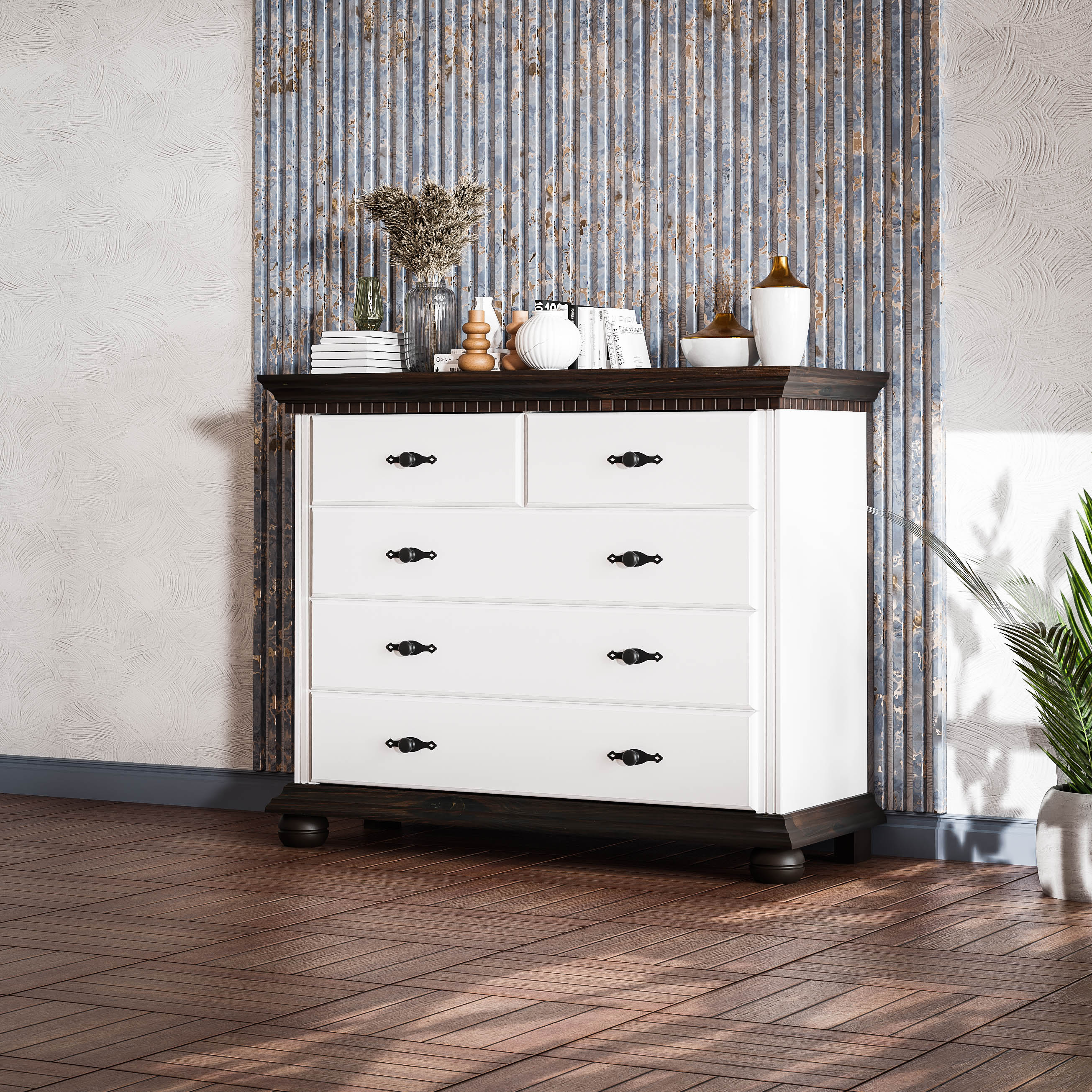 London 5-Drawer Chest of Drawers