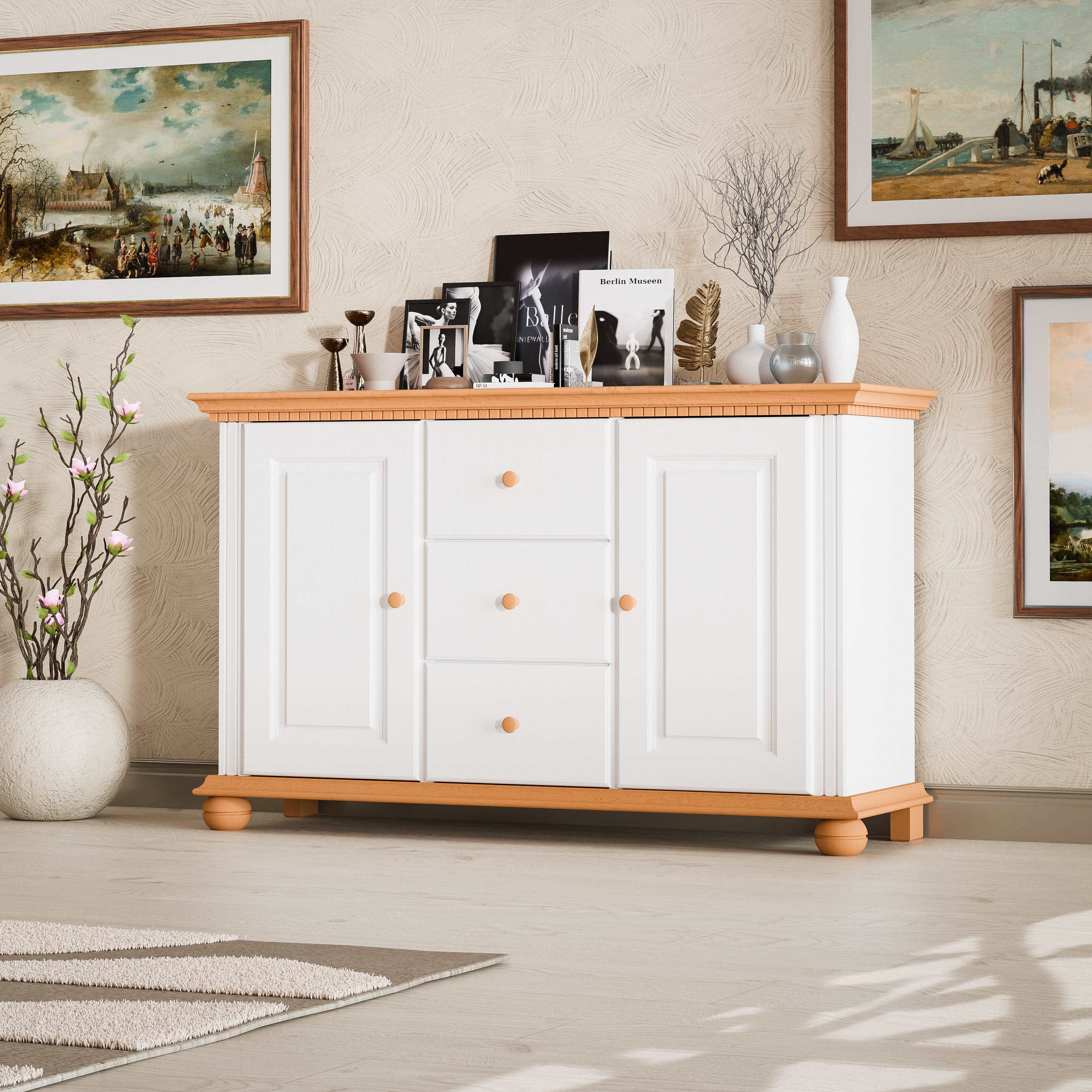 London  Sideboard 2-Door & 3-Drawer