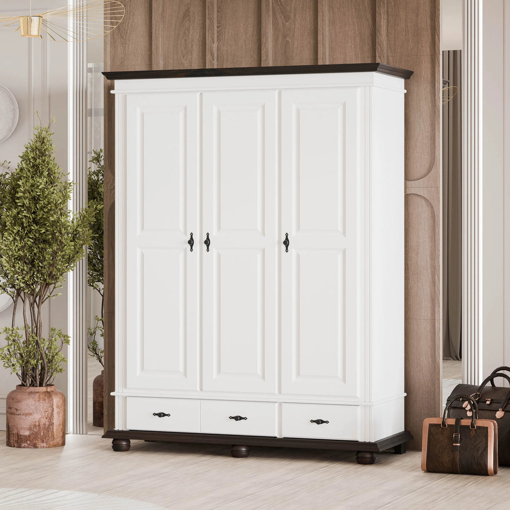 Oxford 3-Door Wardrobe with Drawers