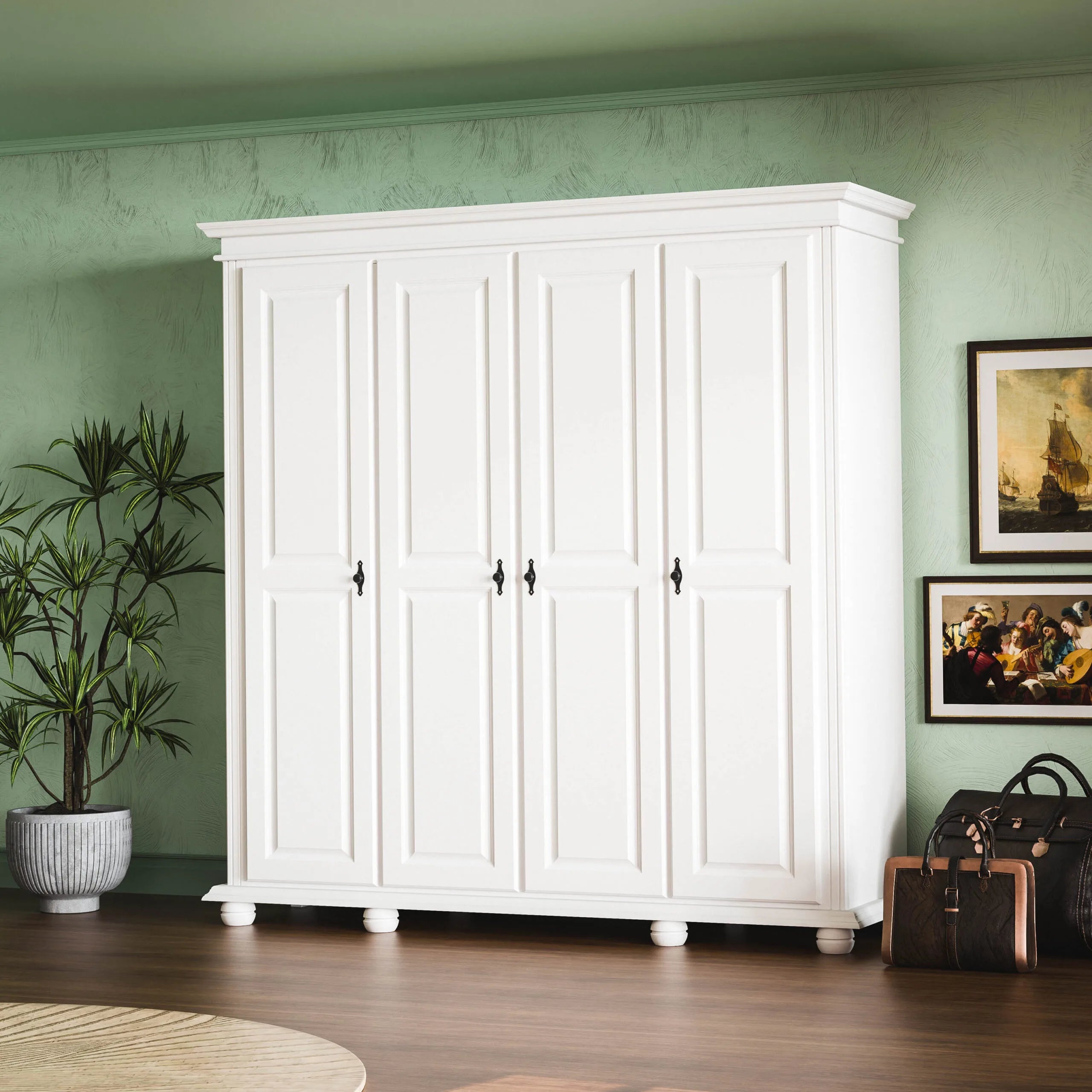 Oxford 4-Door Wardrobe
