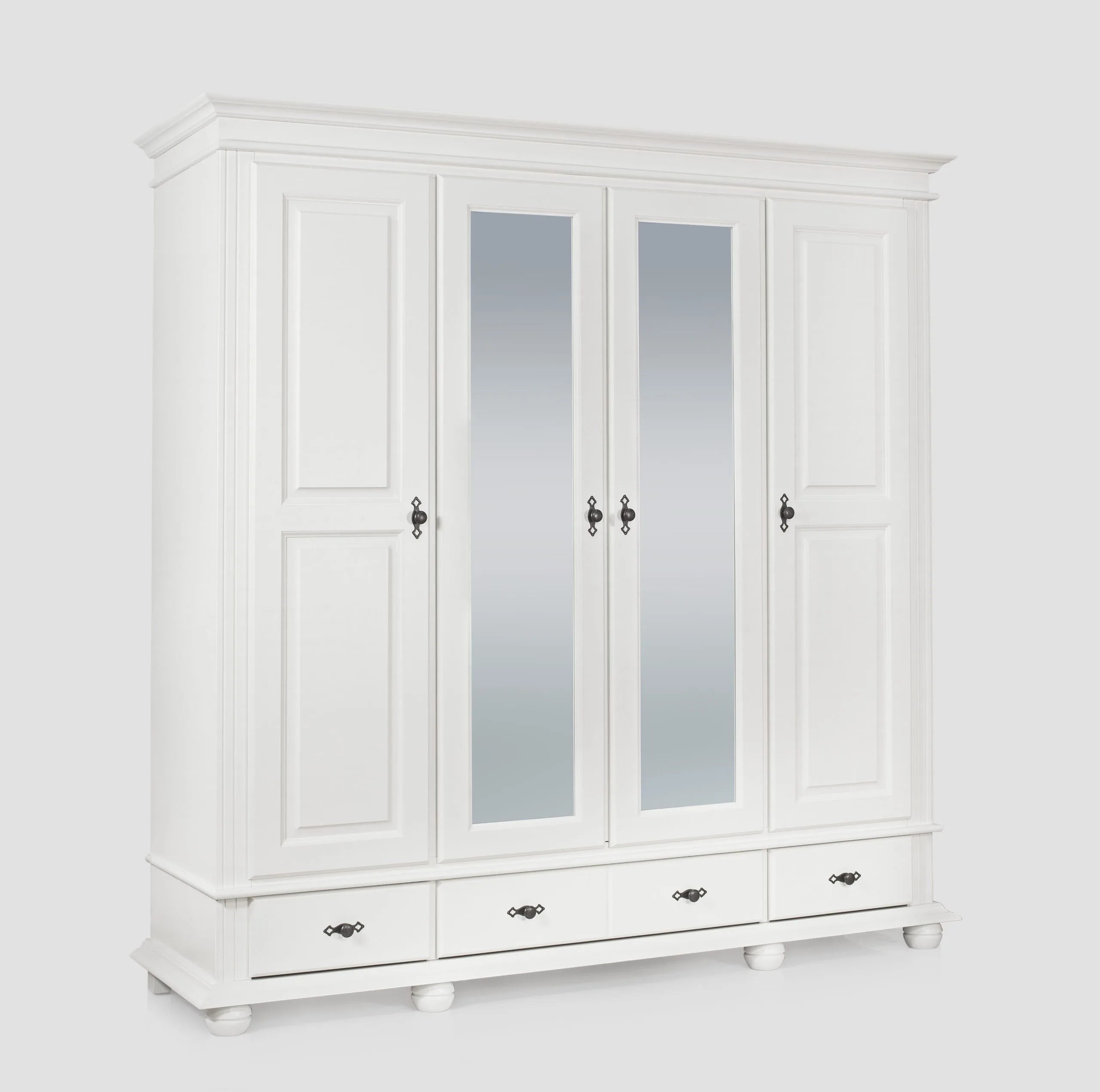 Oxford 4-Door Wardrobe with Drawers