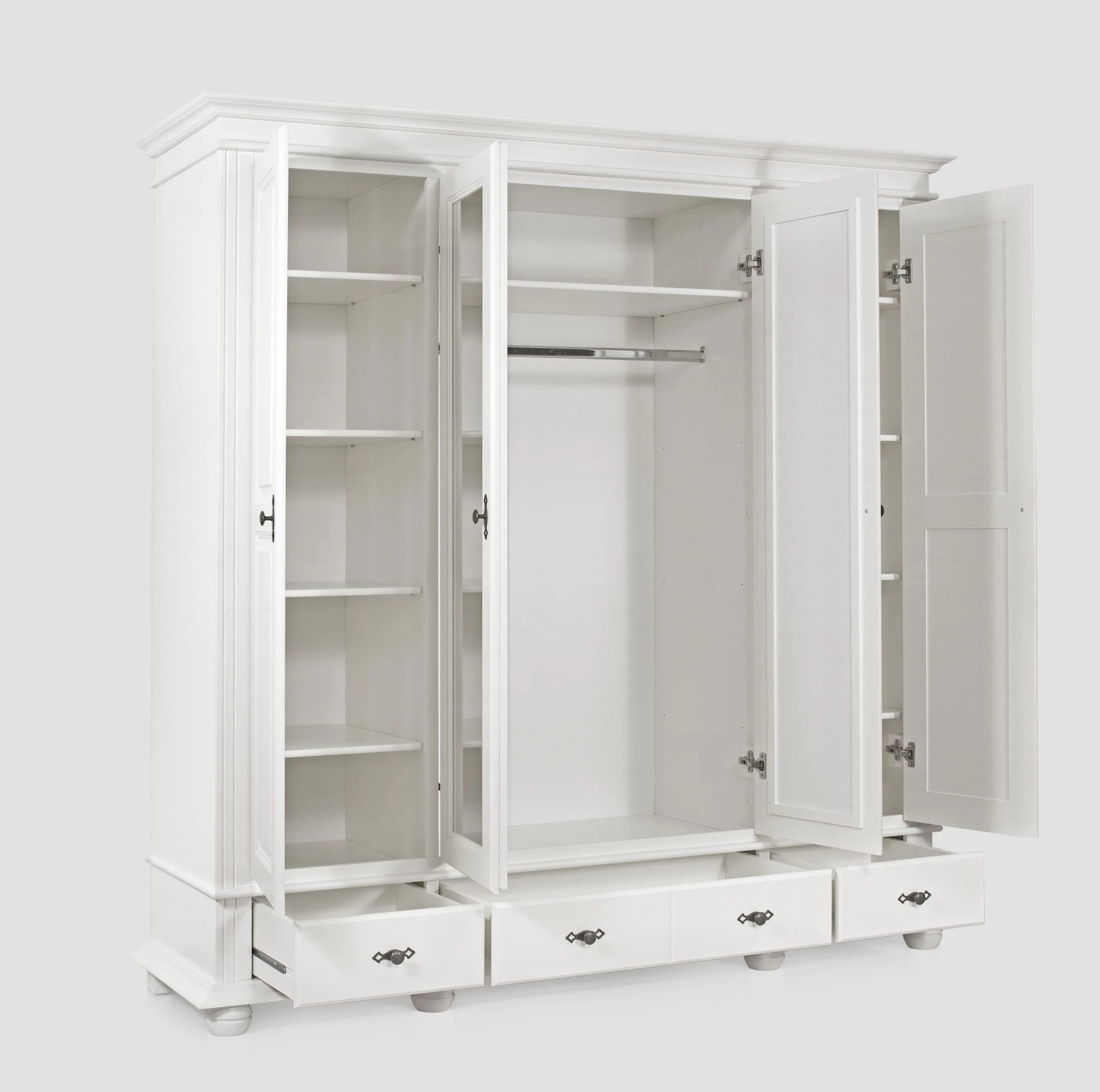 Oxford 4-Door Wardrobe with Drawers