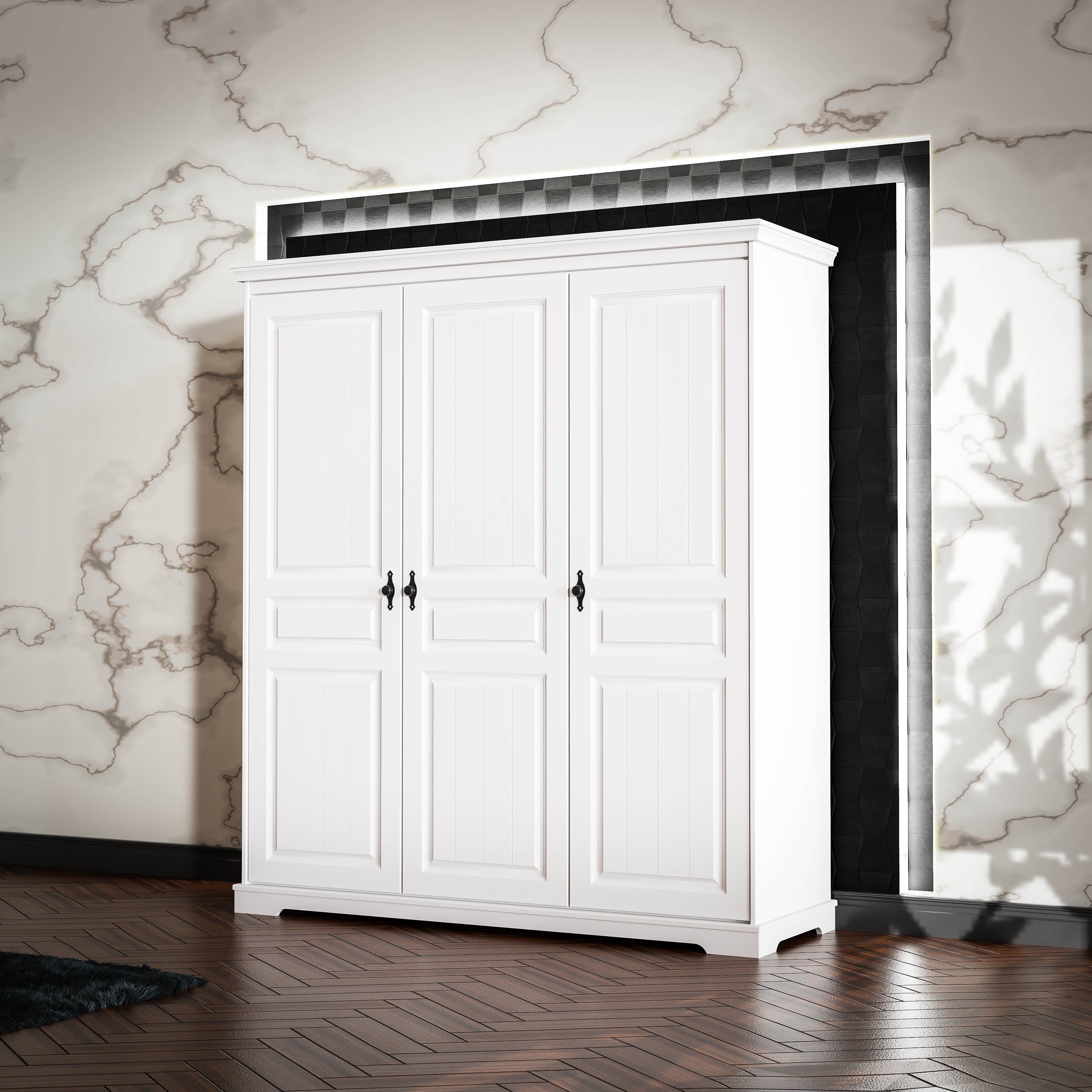 Cambridge 3-Door Wardrobe