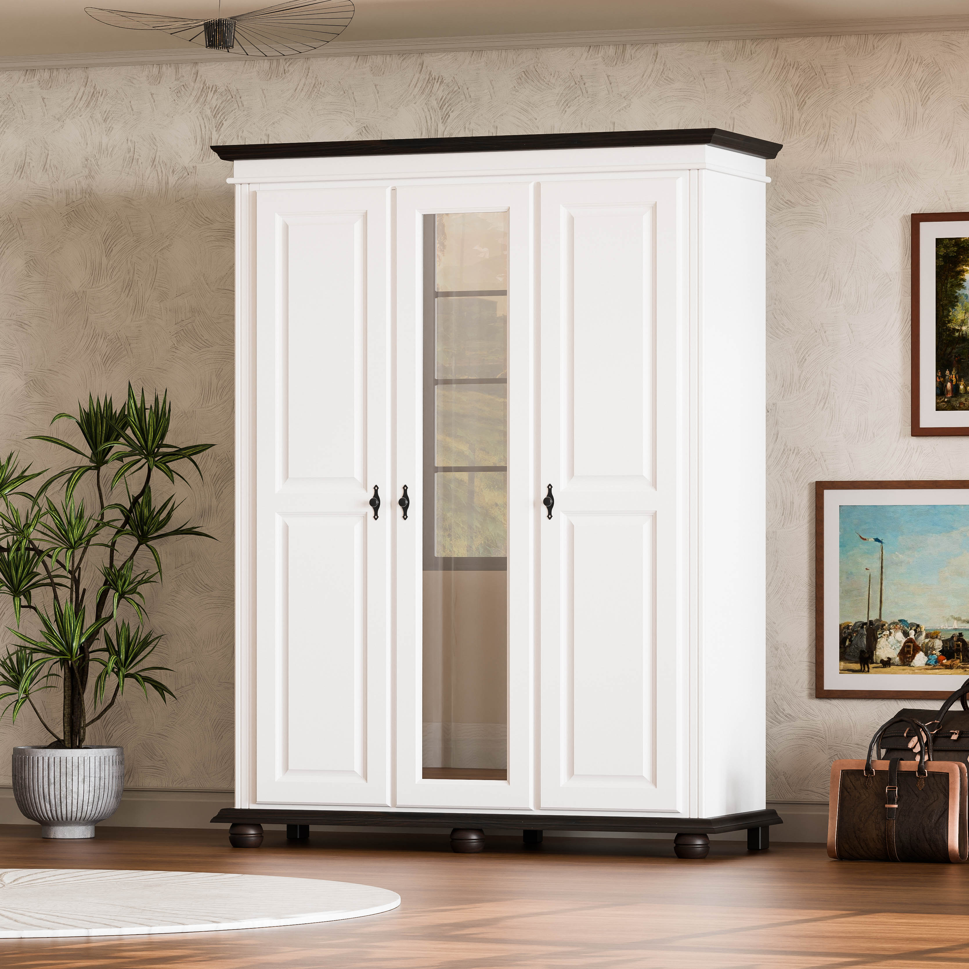 Oxford 3-Door Wardrobe