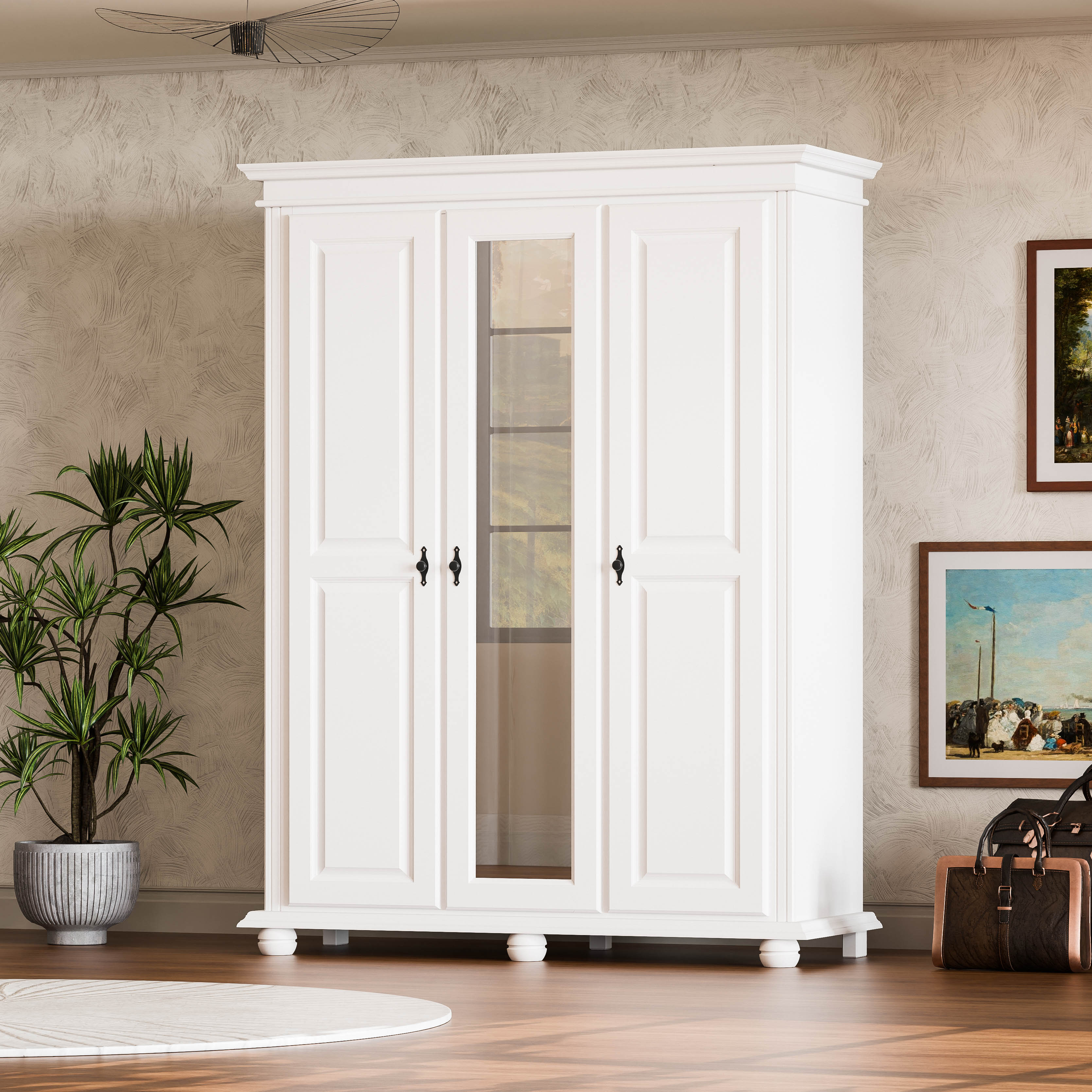 Oxford 3-Door Wardrobe