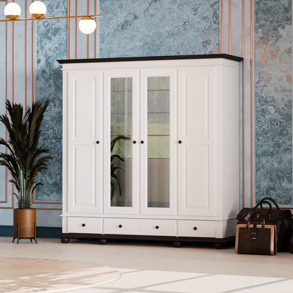 Oxford 4-Door Wardrobe with Drawers