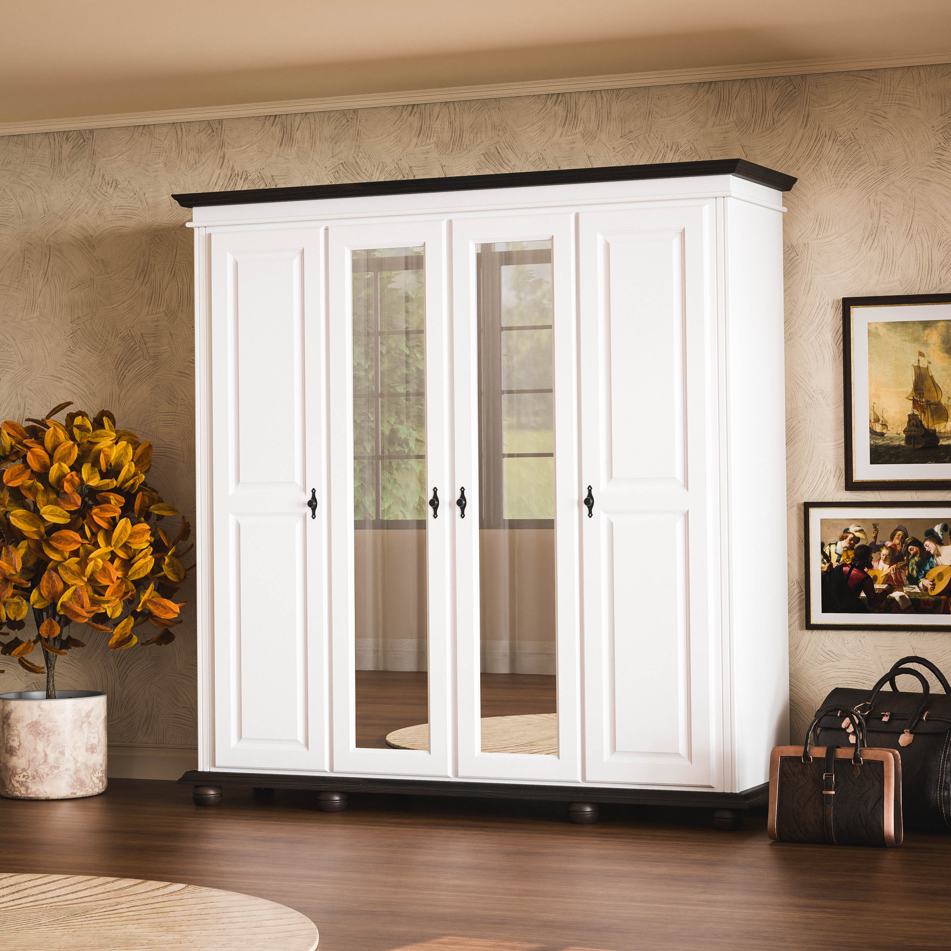 Oxford 4-Door Wardrobe
