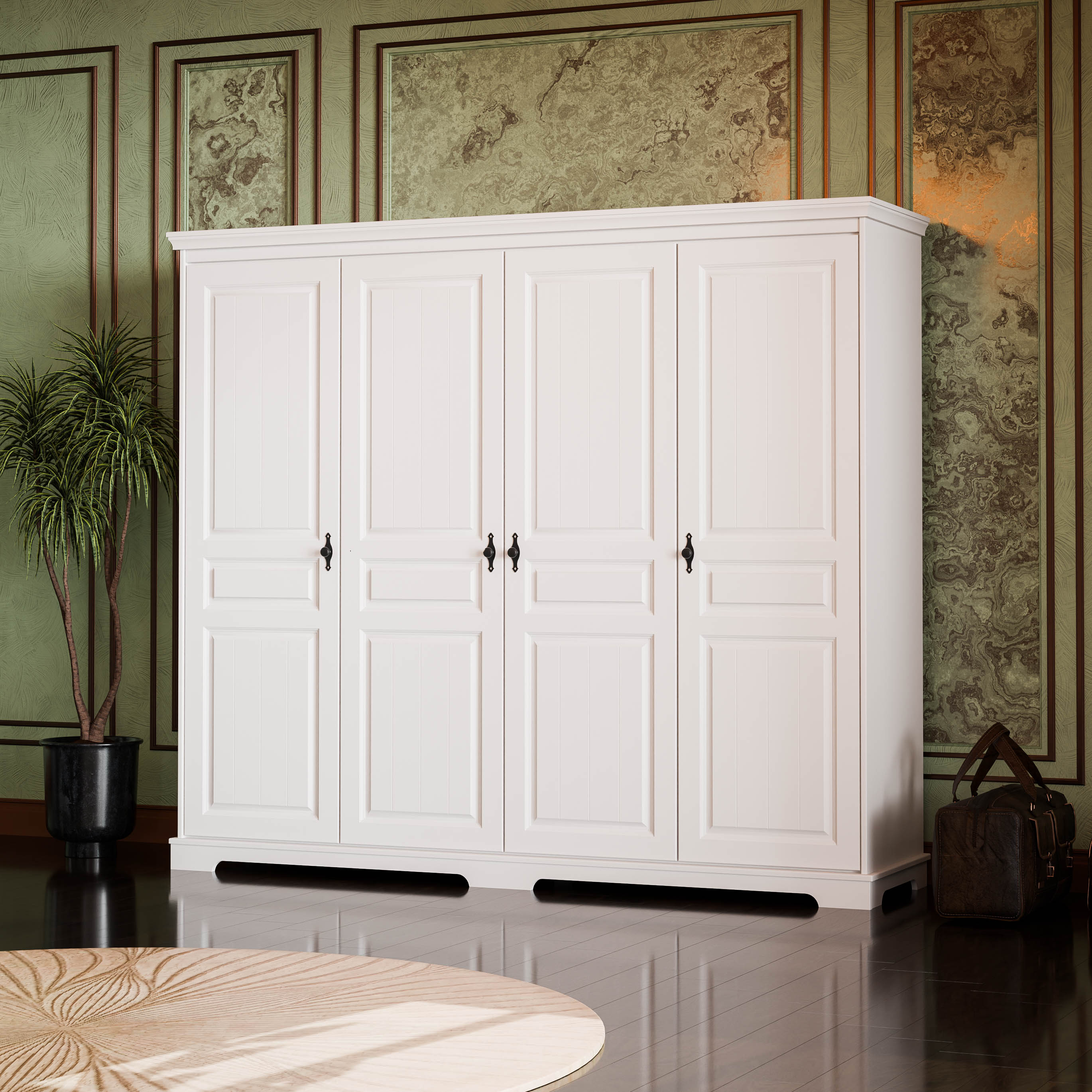 Cambridge 4-Door Wardrobe