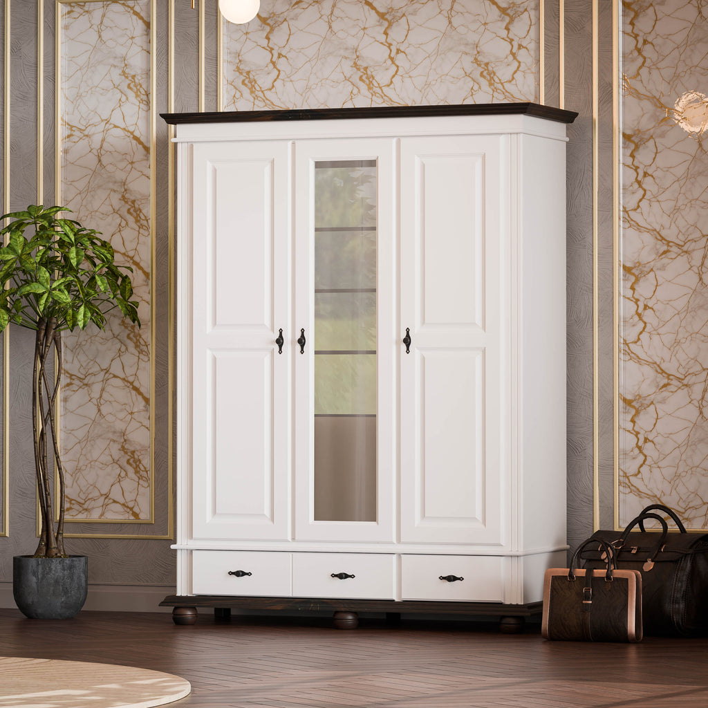 Oxford 3-Door Wardrobe with Drawers