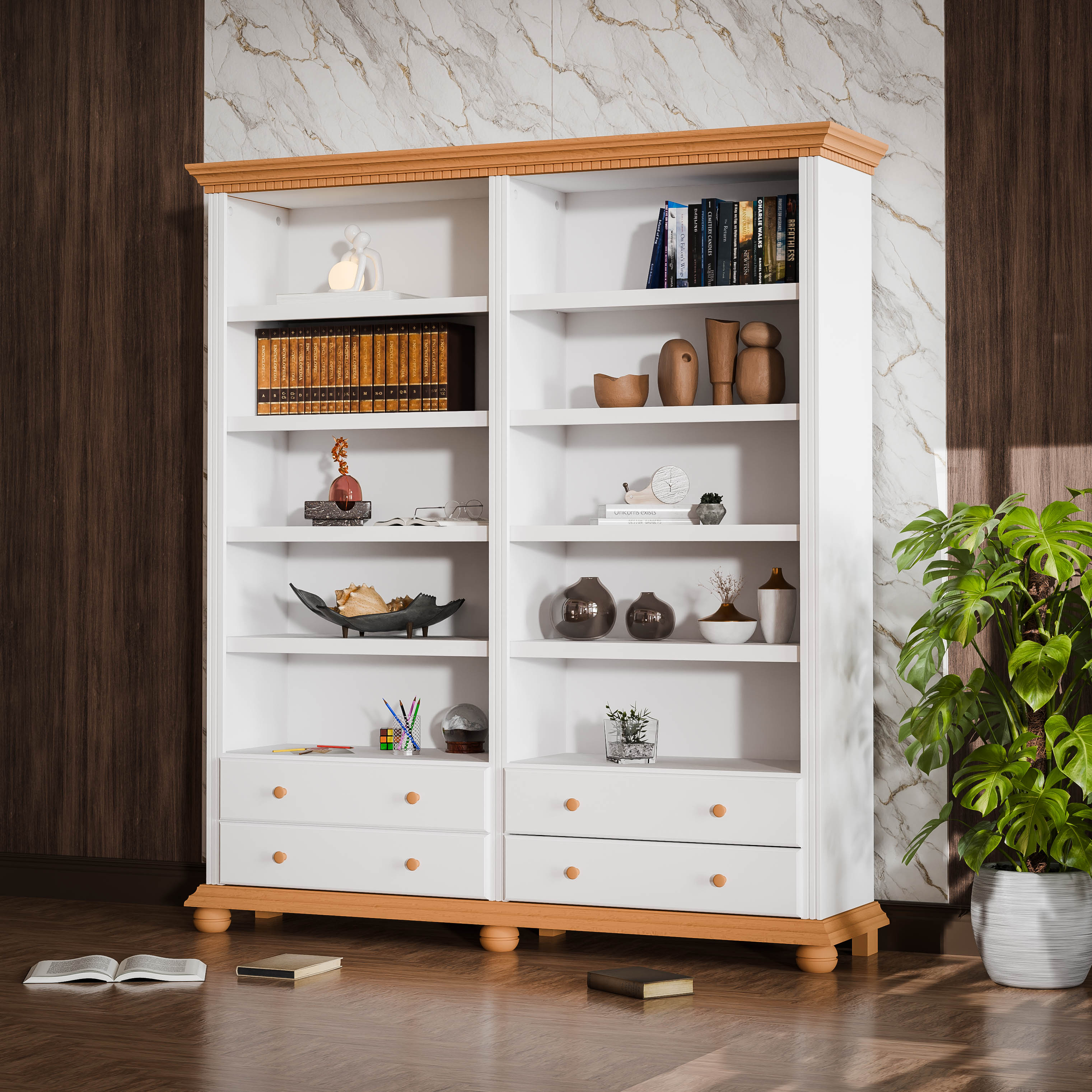 London Double Shelving Unit
