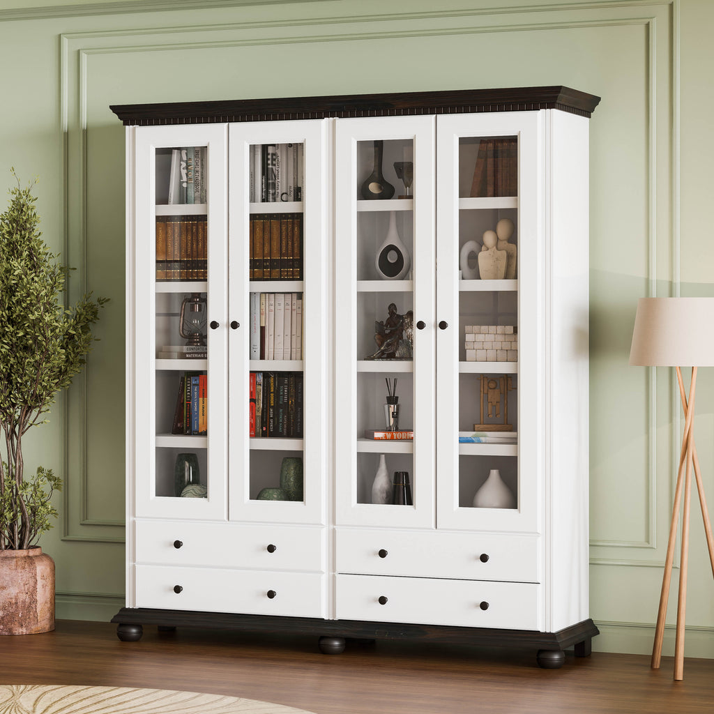 London Double Shelving Unit with Doors